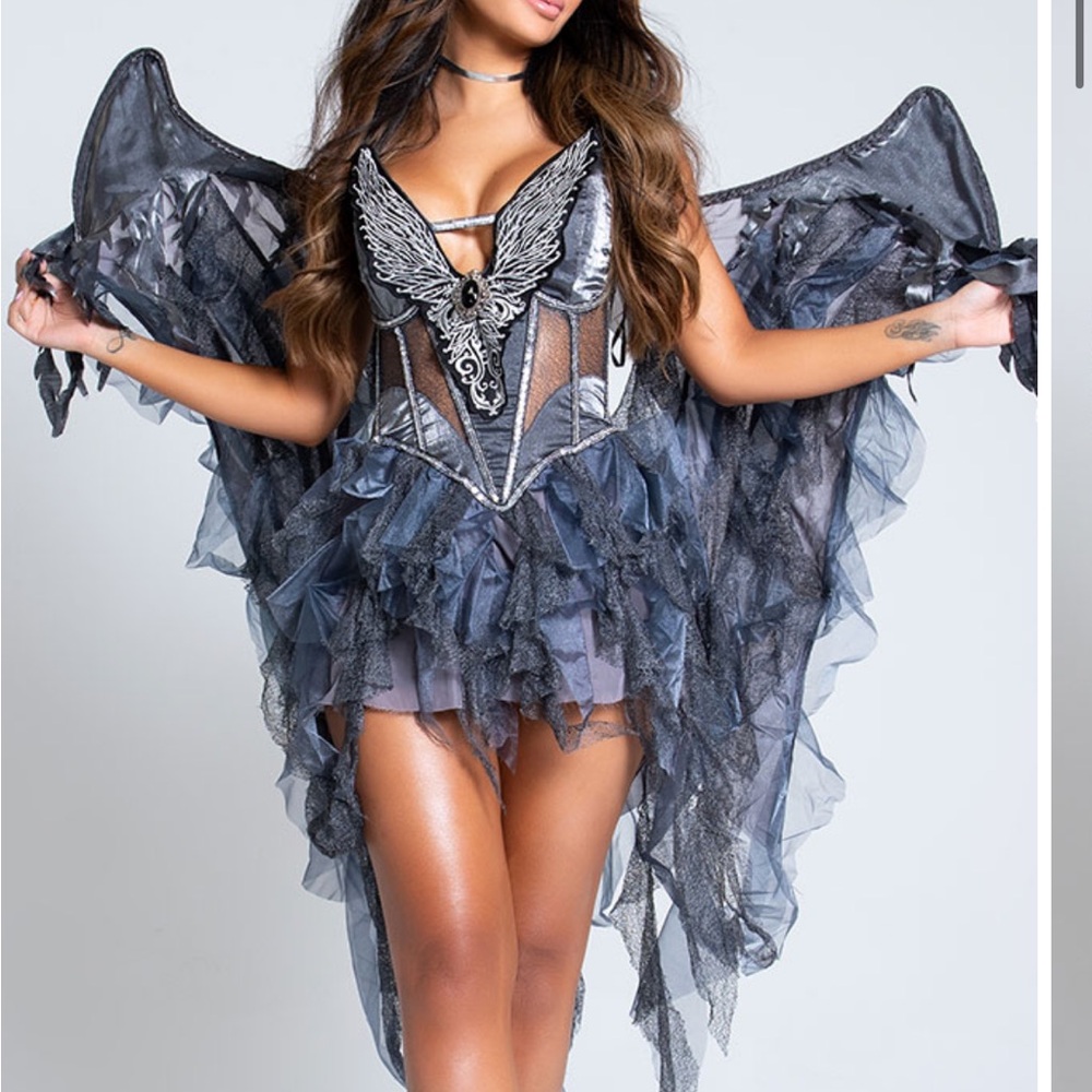 Deluxe dark angel costume - halloween custome